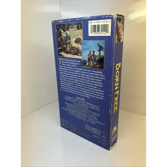Born Free (1965, VHS 1995) Virginia McKenna Lion Lioness Zoo Open‎ Road Films - Picture 4 of 16
